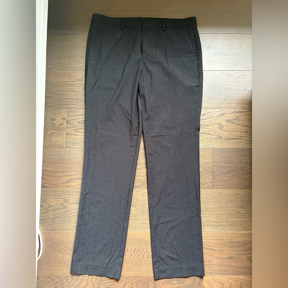 Calvin Klein Men's Dark Gray Dress Pants